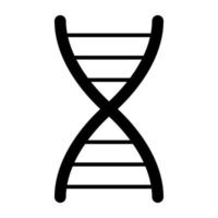 DNA-Symbol im soliden Design vektor