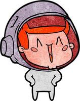 Vektor-Astronauten-Charakter im Cartoon-Stil vektor