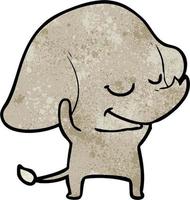 Vektor-Elefant-Charakter im Cartoon-Stil vektor
