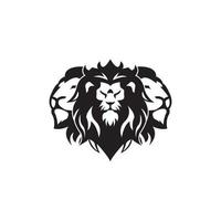 Löwenkopf-Symbol-Logo-Vektor-Design vektor