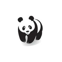 panda ikon logotyp vektor design