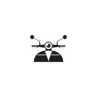 Scooter-Symbol-Vektor-Illustration-design vektor