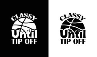 Basketball-Zitat-T-Shirt-Design, Typografie vektor