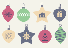 Gratis Christmas Baubles Vector