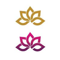 Schönheit Lotusblume Vektor-Symbol vektor