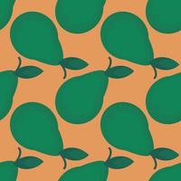 päron mönster , illustration, vektor på vit bakgrund