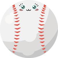 baseboll boll, illustration, vektor på vit bakgrund