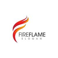 Flamme Symbol Feuer Vektor Design