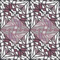 elegant mosaik- av rader sömlös mönster. dekorativ abstrakt årgång prydnad. vektor