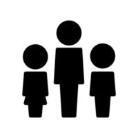 Menschen-Symbol. Familiensymbol im trendigen flachen Stil isoliert auf weißem Hintergrund. Elternsymbol für Ihr Website-Design, Logo, App, ui. Vektorillustration, eps10. vektor