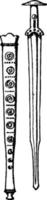 brons ålder svärd och slida årgång illustration. vektor