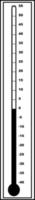 utomhus- celsius Celsius termometrar årgång illustration. vektor