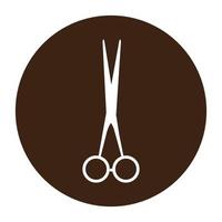 scissor logotyp vektor