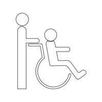 Rollstuhl-Logo vektor