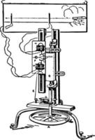 Bashforth-Chronograph, Vintage-Illustration. vektor