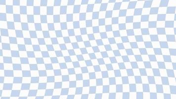 estetisk söt abstrakt vit och blå förvrängd dam, pläd, checkerboard tapet illustration, perfekt för tapet, bakgrund, baner, omslag för din design vektor