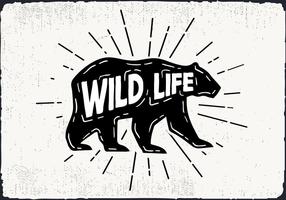 Free Hand Drawn Wild Life Hintergrund vektor