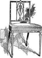 sheraton stol 2, årgång illustration. vektor