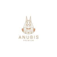 Anubis-Logo-Design-Symbolvektor vektor