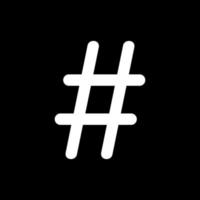 hashtag tecken. Tagline ikon symbol för logotyp, appar, hemsida, konst illustration, piktogram eller design element. vektor illustration