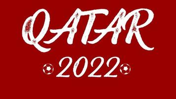 qatar bakgrund fotboll 2022 röd vektor illustration