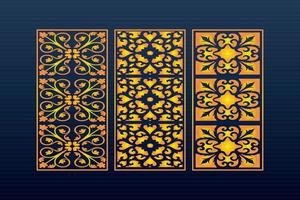 dekorativ abstrakt geometrisk islamic bakgrund elegant ornament kort cnc skära vektor