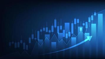 ekonomi situation begrepp. finansiell företag statistik med ljusstake Diagram visa stock marknadsföra vektor