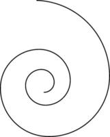 spiral kurva, årgång illustration. vektor