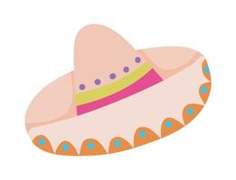 mexikansk hatt ikon vektor