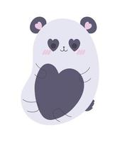 Panda-Tier kawaii vektor