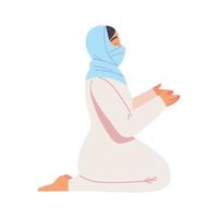 muslimsk kvinna karaktär vektor