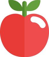 roter Apfel, Illustration, Vektor, auf weißem Hintergrund. vektor