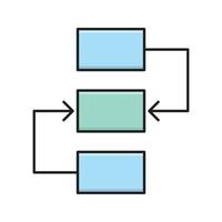 flödesschema vektor illustration på en bakgrund. premium kvalitet symbols.vector ikoner för koncept och grafisk design.