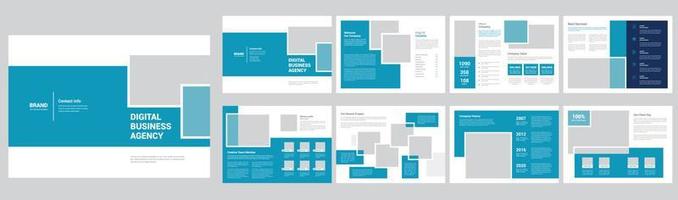 kreativ företag profil broschyr vektor