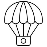 Heißluftballon, der leicht geändert oder bearbeitet werden kann vektor