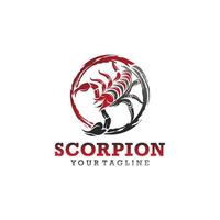 skorpion logotyp ikon formgivningsmall vektor