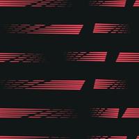 Nahtloses Streifenmuster auf schwarzem Hintergrund, abstrakte horizontale Linien, minimalistischer Kontrasthintergrund vektor