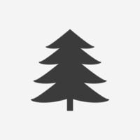 Weihnachtsbaum-Icon-Vektor isoliert. neujahr, winter, waldsymbolzeichen vektor