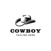 Cowboy-Hut-Vektor-Logo-Design-Symbol-Illustration vektor