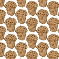 muffin mönster vektor sömlös upprepa för några design