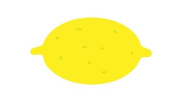 Zitronen-Symbol, einfaches Design, Zitronen-Symbol-ClipArt vektor