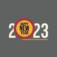 2023 Neujahr Hintergrunddesign. grußkarte, banner, plakat. Vektor-Illustration. vektor