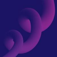 3D abstrakte Spirale lila blauer Hintergrund vektor
