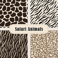Safari wilde Tiere vektor