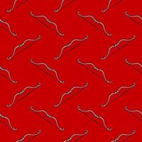 rote Schleife, nahtloses Muster auf rotem Grund. vektor