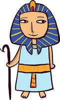 egyptisk faraon , illustration, vektor på vit bakgrund