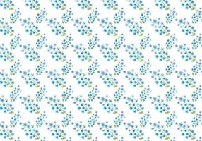 Free Vector Aquarell Blaue Blumen-Muster