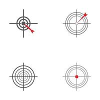 Zielvektorsymbol Illustration Designvorlage vektor