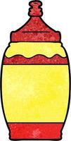 Cartoon-Tomaten-Saude-Flasche vektor