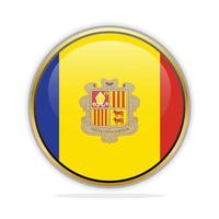 Designvorlage für Schaltflächenflaggen Andorra vektor